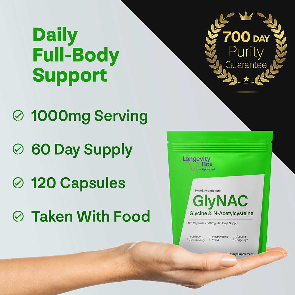 GlyNAC Supplement - NAC & GLYCINE - Longevity Box