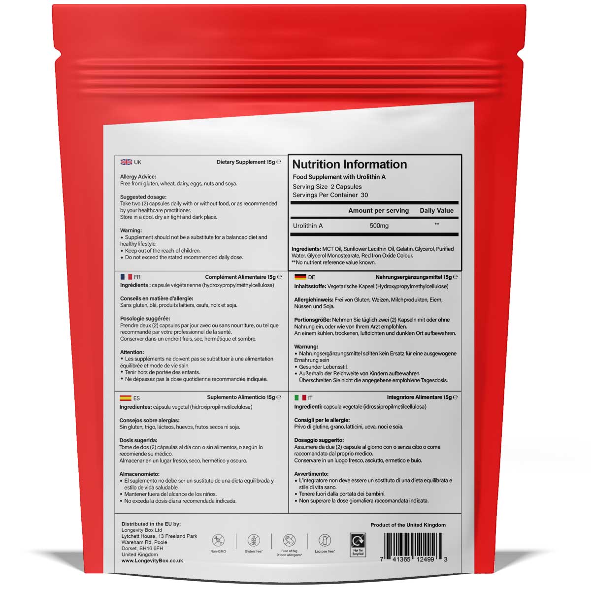 MitoSurge Urolithin A Supplement - Longevity Box