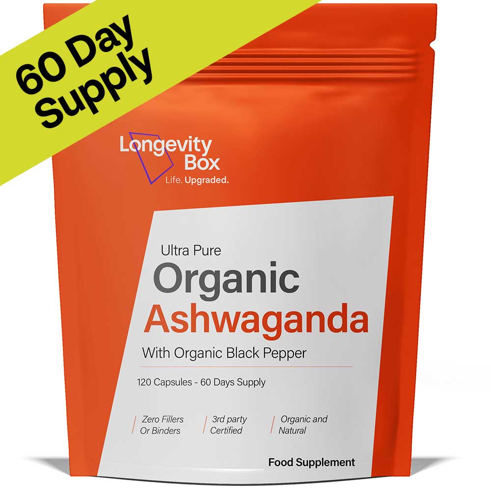 Pure Organic Ashwagandha Supplement - Longevity Box