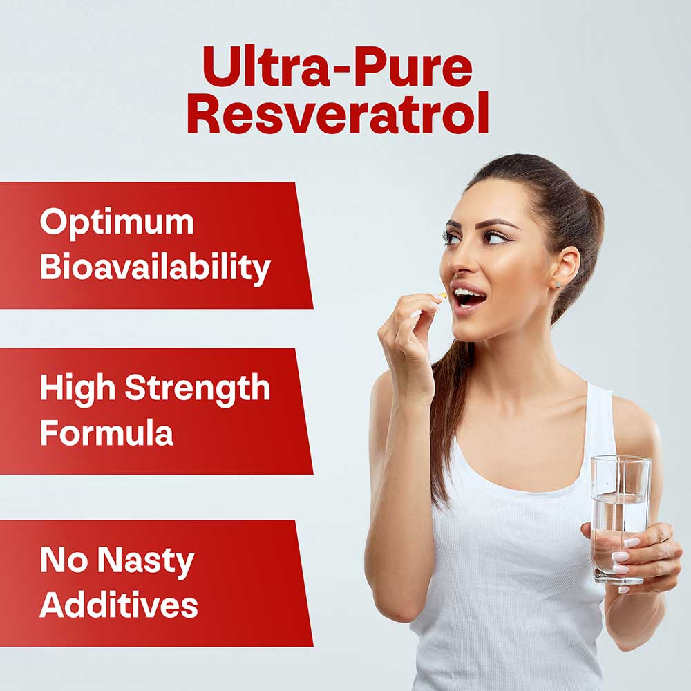 Pure Trans Resveratrol Supplement Capsules - Longevity Box