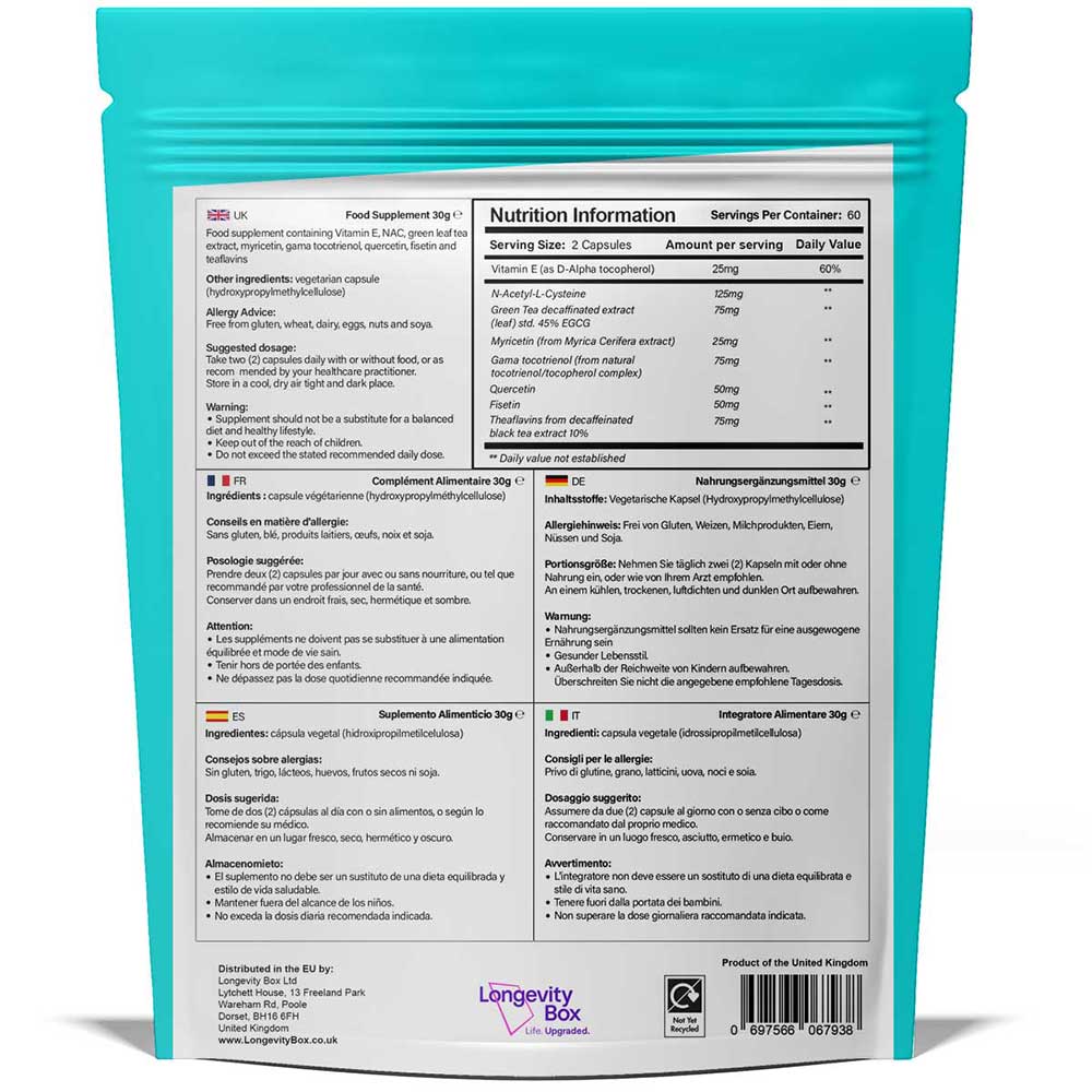 Senolytic 8 - Our Powerful Senolytics Supplement - Longevity Box