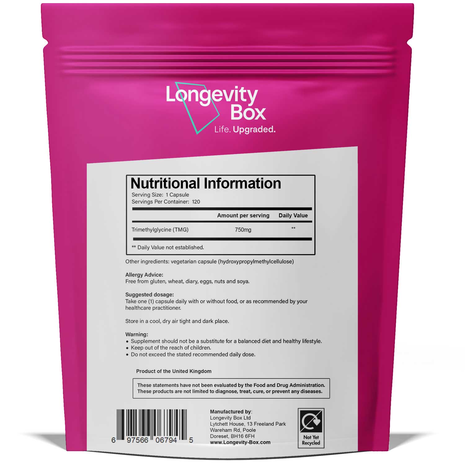 TMG Supplement - Longevity Box