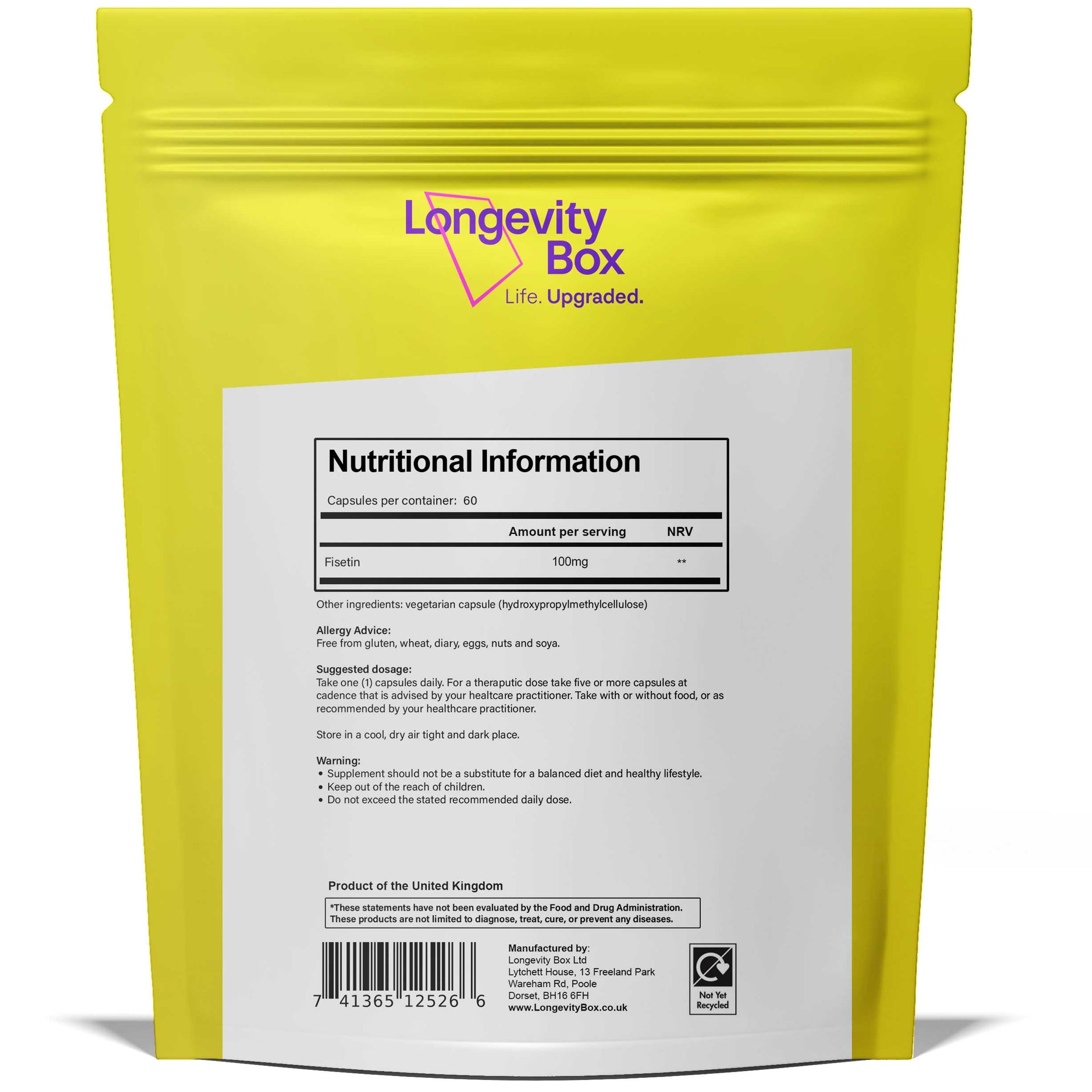 Ultra - Fisetin Supplement - Longevity Box