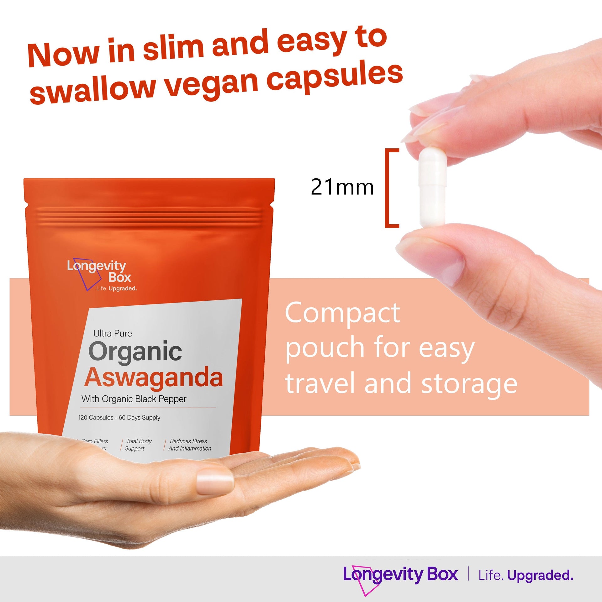 Pure Organic Ashwagandha - Longevity Box