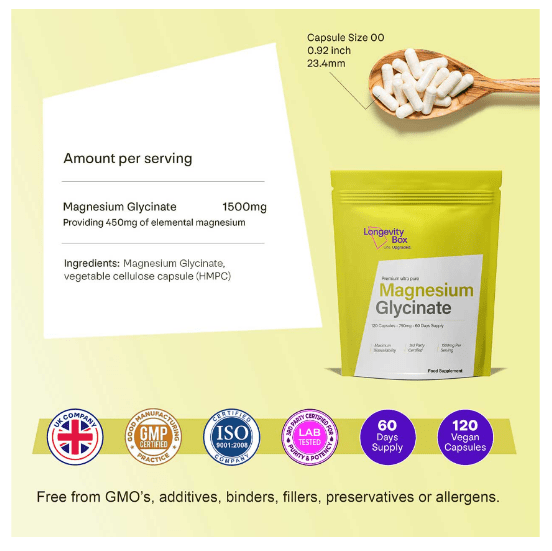 7 Proven Benefits of Magnesium Glycinate for Better Sleep, Mood, and Muscle Health - Longevity Box