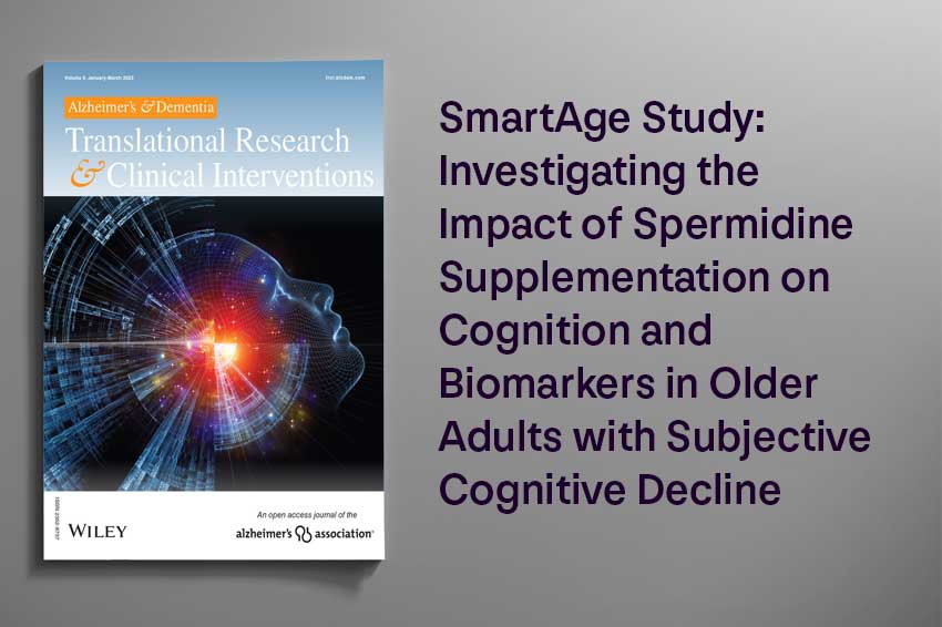 SmartAge Study: Investigating the Impact of Spermidine Supplementation on Cognition and Biomarkers in Older Adults with Subjective Cognitive Decline - Longevity Box