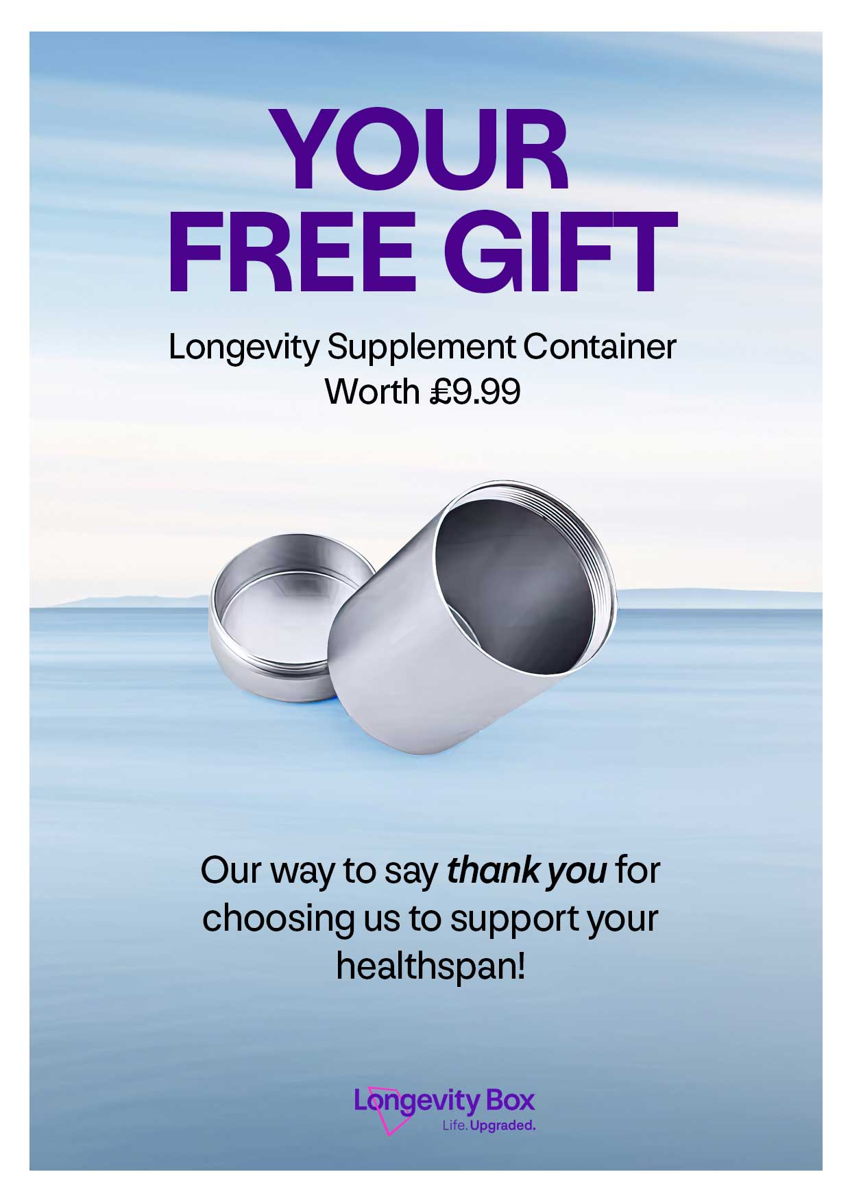 Free Container Insert - Longevity Box