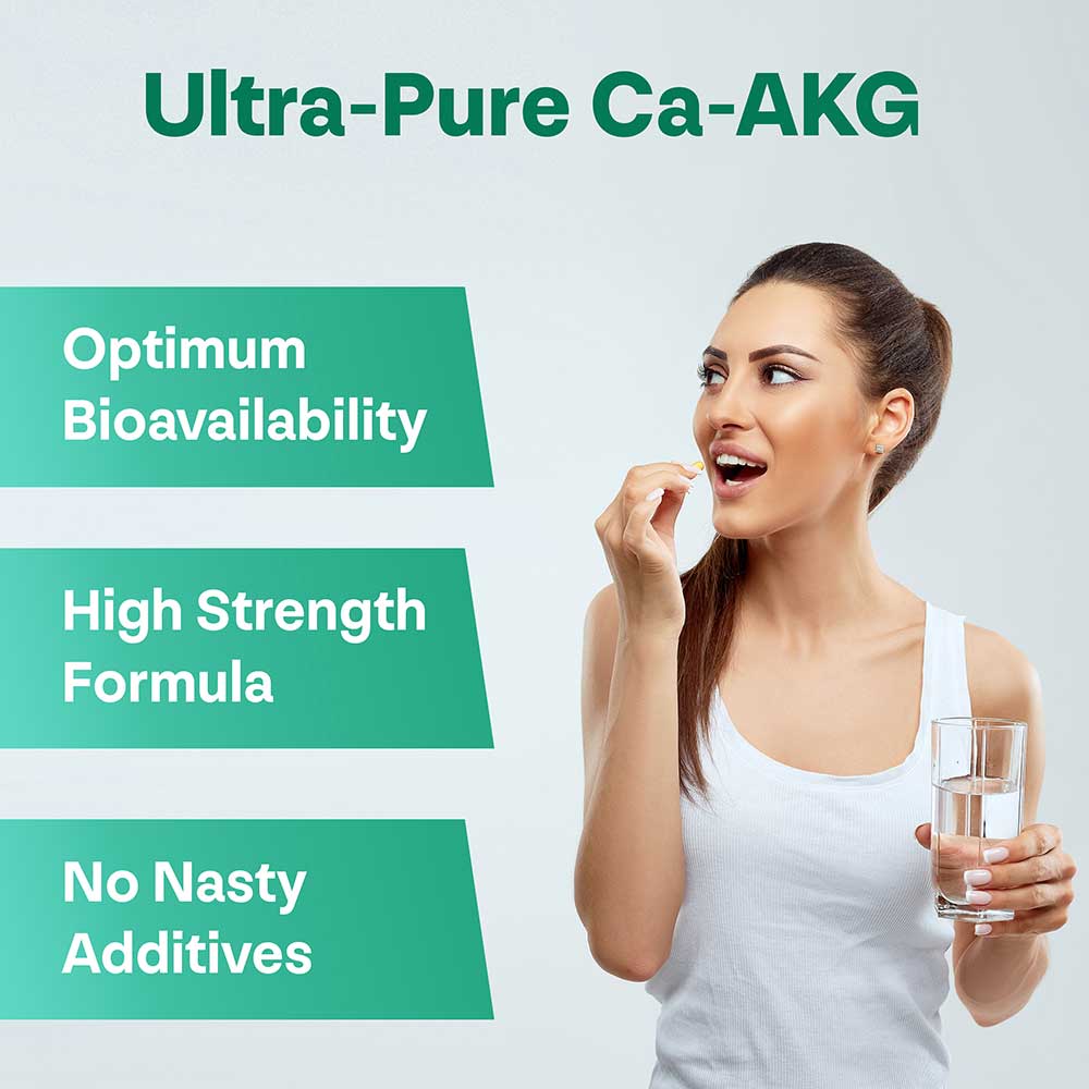 Pure Calcium Alpha - Ketoglutarate - CA - AKG Supplement - Longevity Box