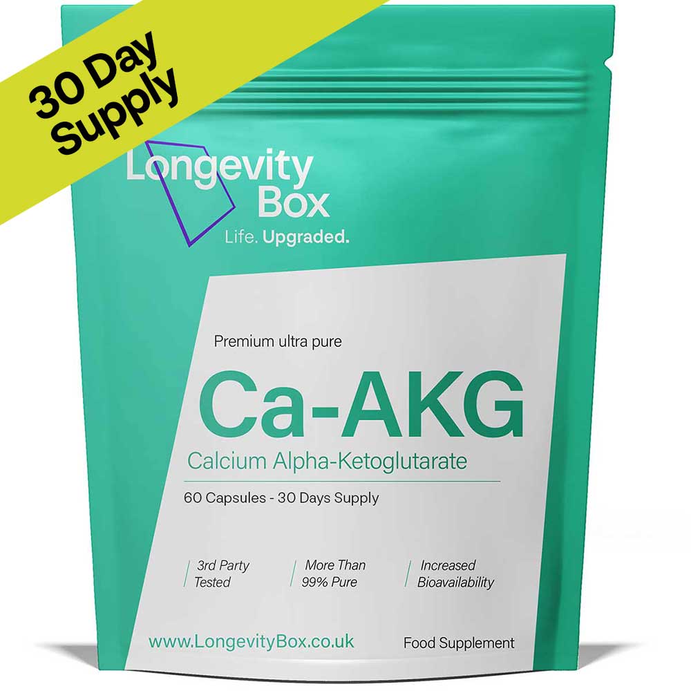 Pure Calcium Alpha - Ketoglutarate - CA - AKG Supplement - Longevity Box
