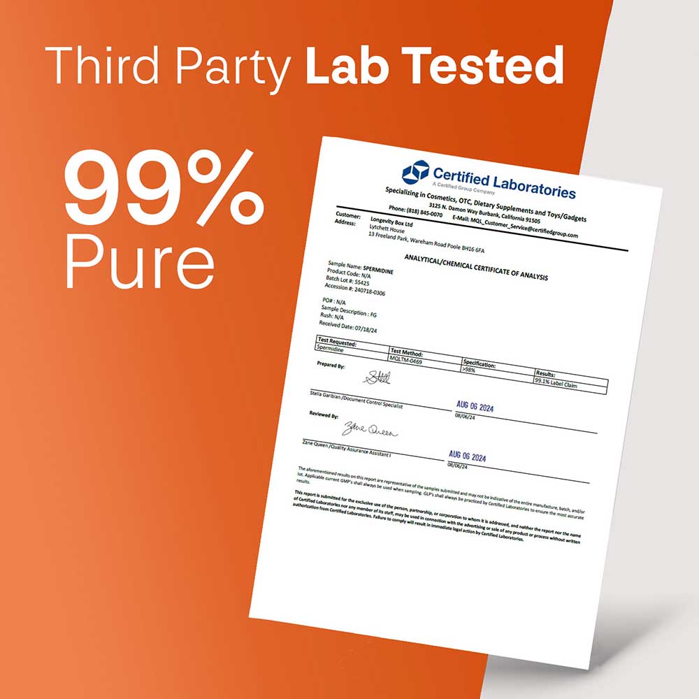 Pure Spermidine Supplement - Longevity Box