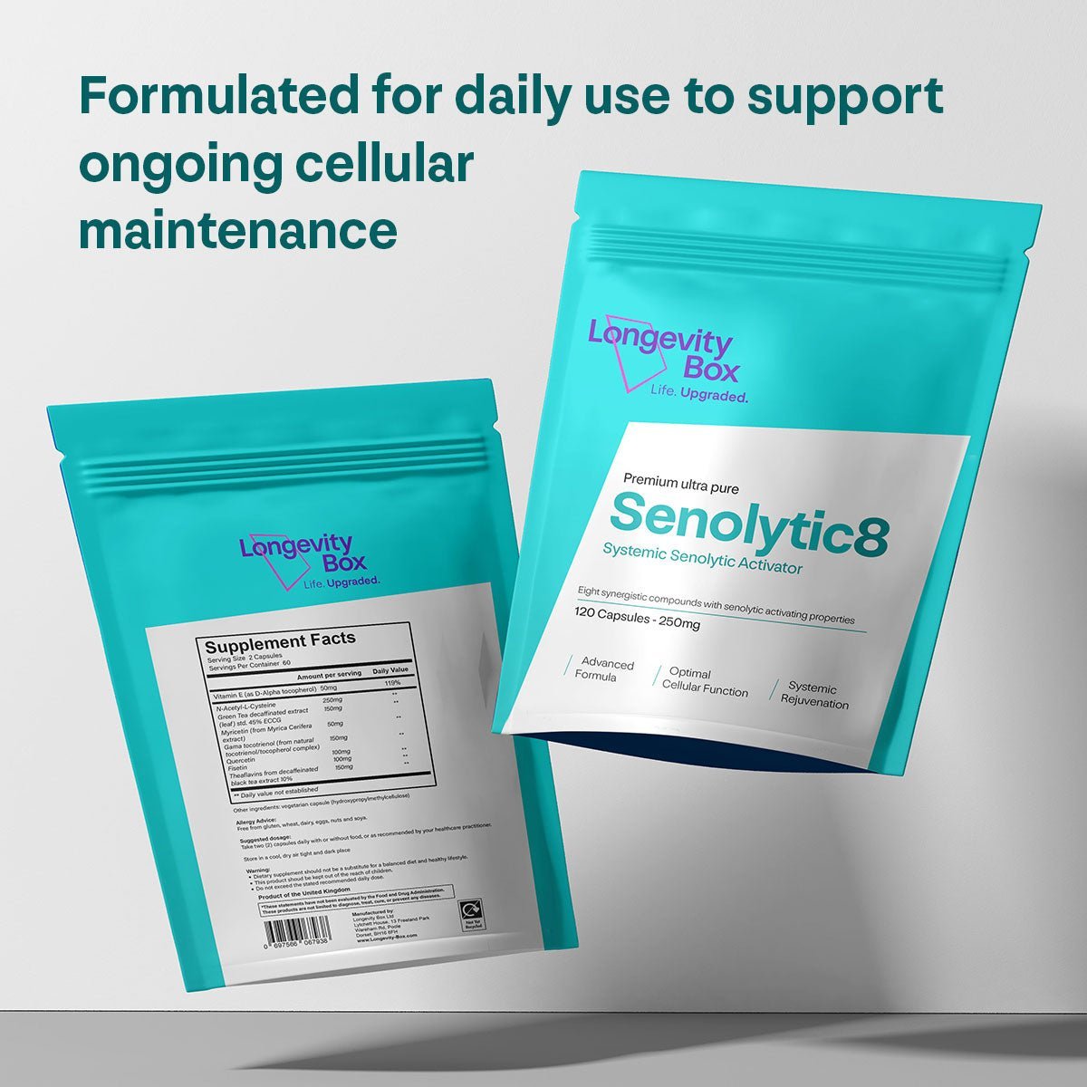 Senolytic 8 - Our Powerful Senolytics Supplement - Longevity Box