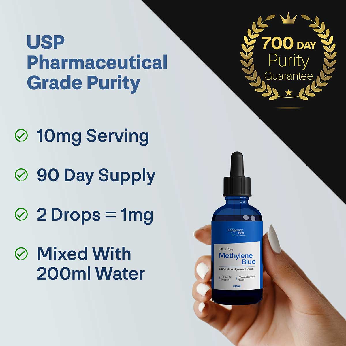 Ultra Pure Methylene Blue - Longevity Box