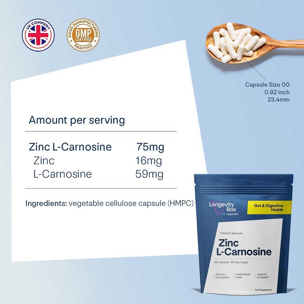 Zinc L - Carnosine - Longevity Box