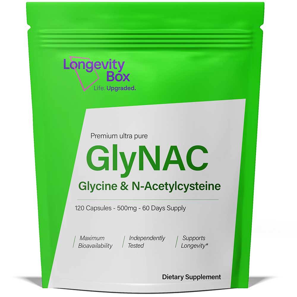 GlyNAC Supplement UK - NAC & GLYCINE - Longevity Box