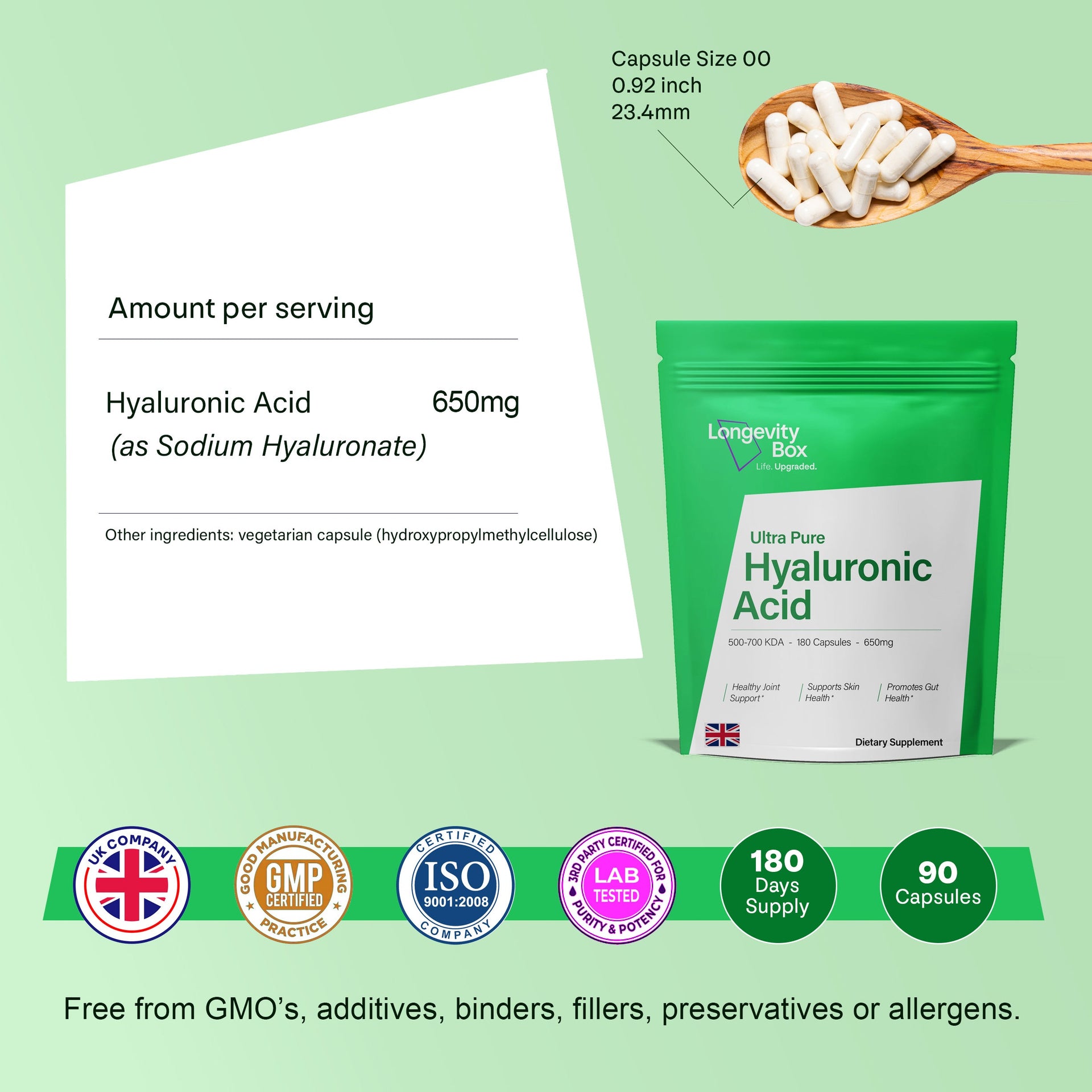 Hyaluronic Acid Supplement - Longevity Box