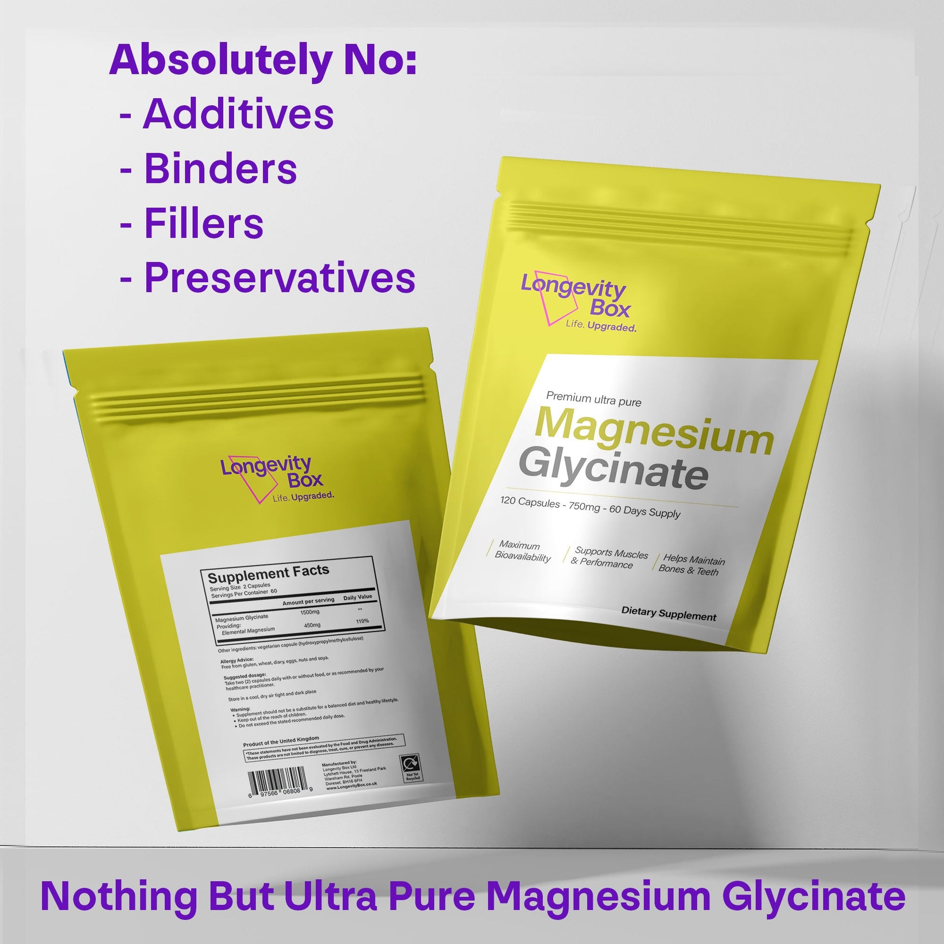 Magnesium Glycinate - Longevity Box