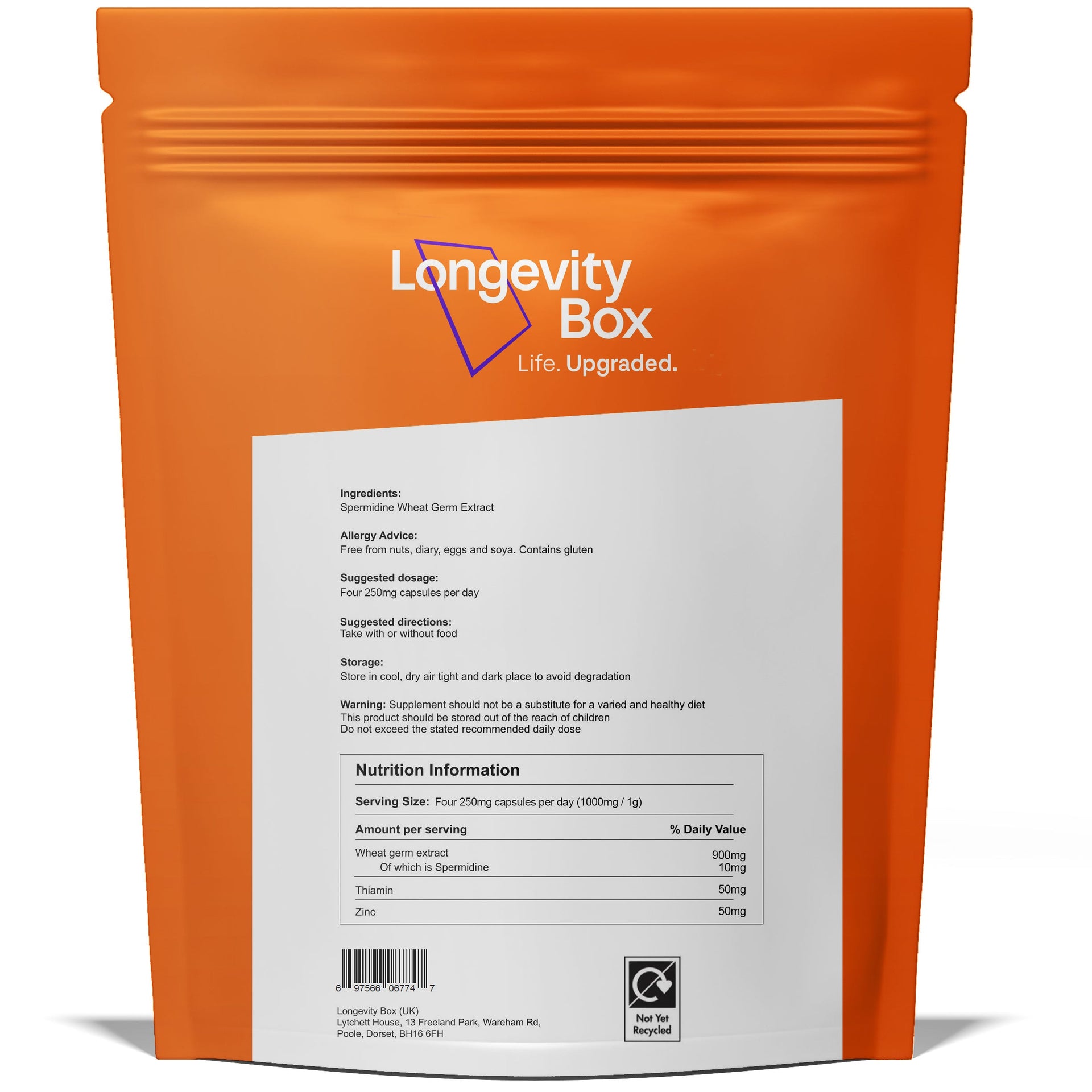 Pure Spermidine Powder - Longevity Box